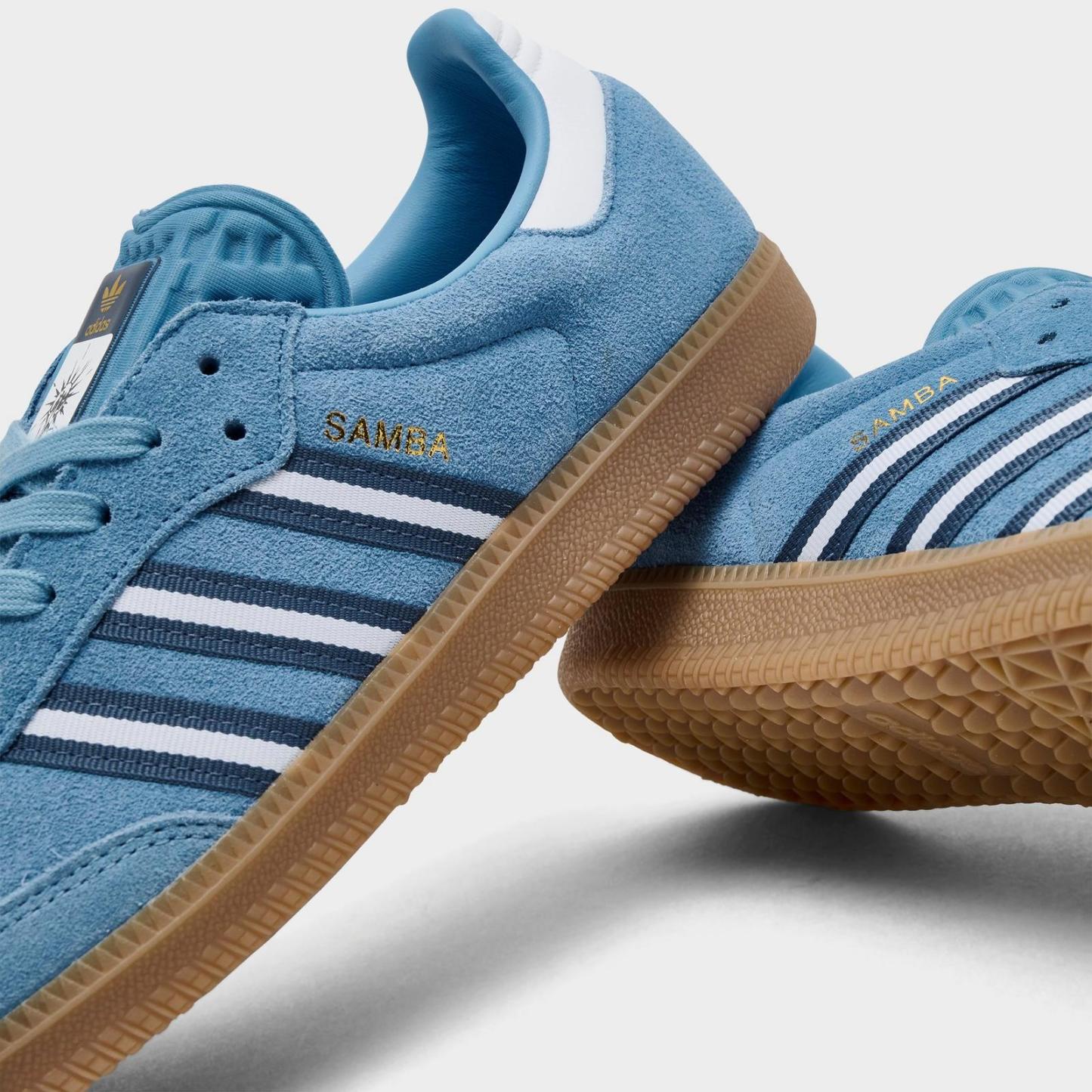 Men's adidas Originals Samba OG FIFA World Cup 2026 Argentina Casual Shoes - Light Blue/Crew Blue/White - view 3
