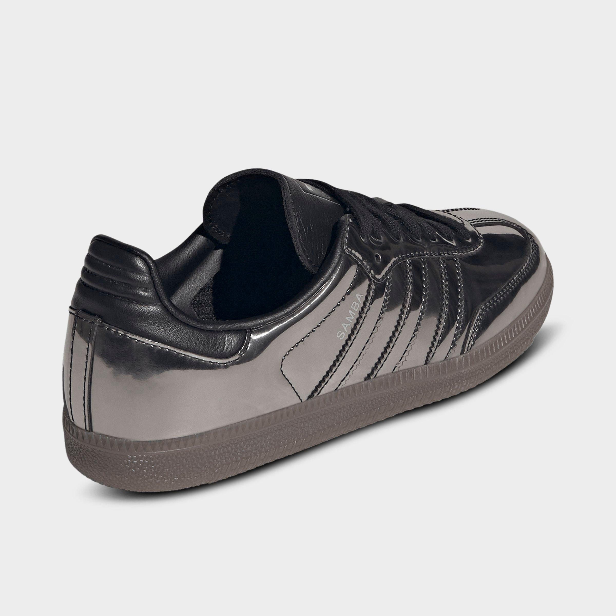 Women's adidas Originals Samba OG Casual Shoes - Part 2 - Core Black/Core Black/Gum - Back view