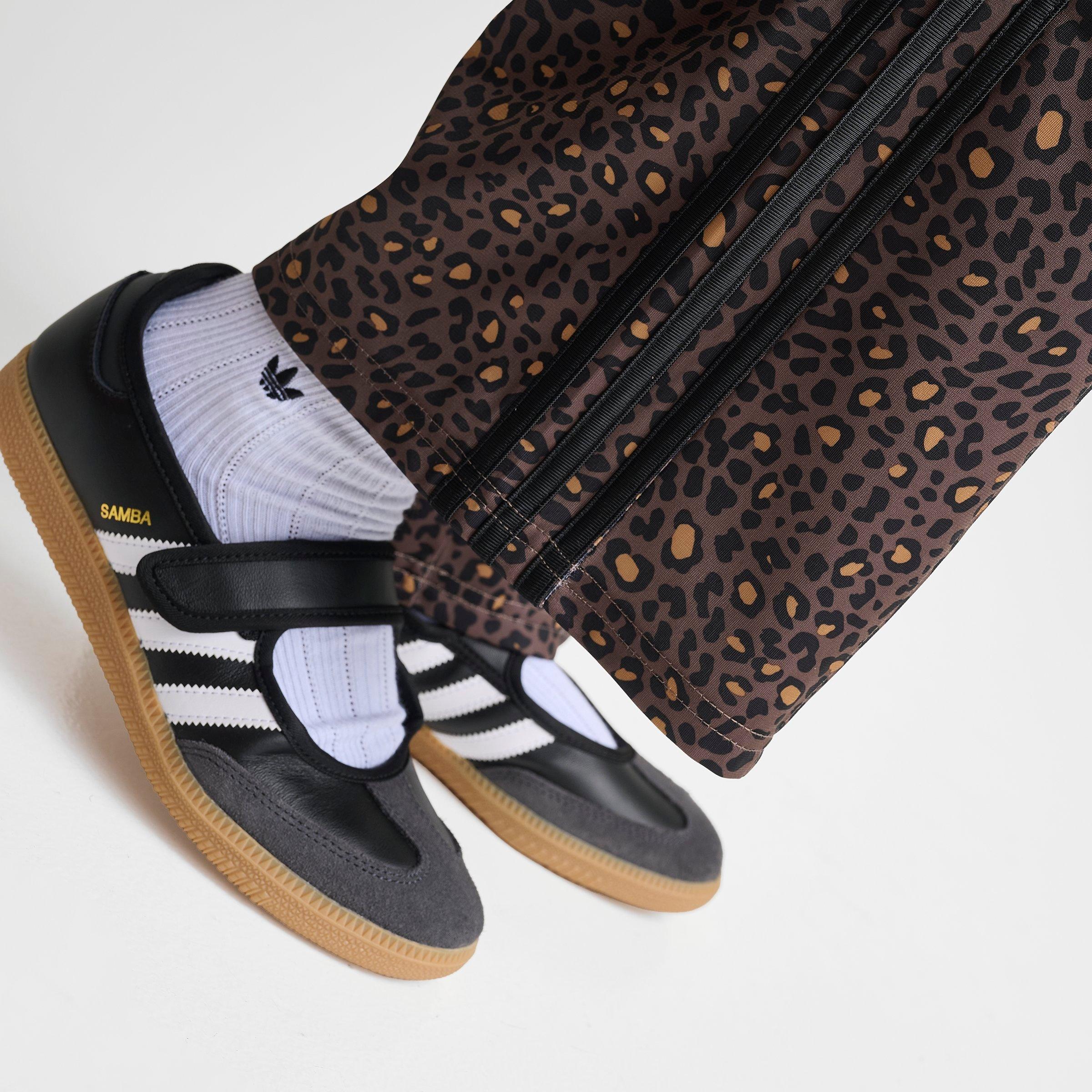 Girls' Big Kids' adidas Originals Leopard Firebird Wide Leg Track Pants - Earth Strata