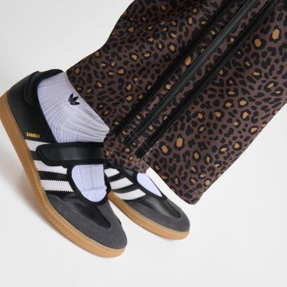 Girls' Big Kids' adidas Originals Leopard Firebird Wide Leg Track Pants - Earth Strata