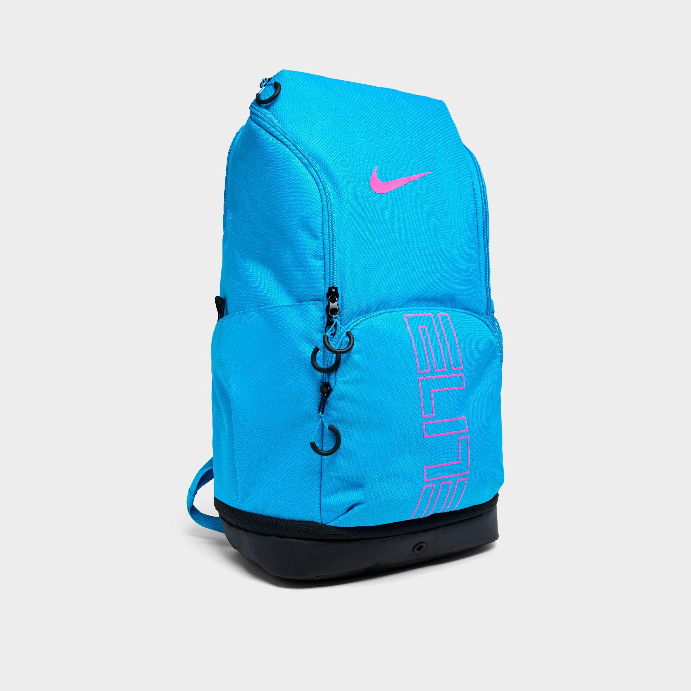 Nithtke Varsity Hoops Elite Backpack (32L) - Light Current Blue/Black/Laser Fuchsia