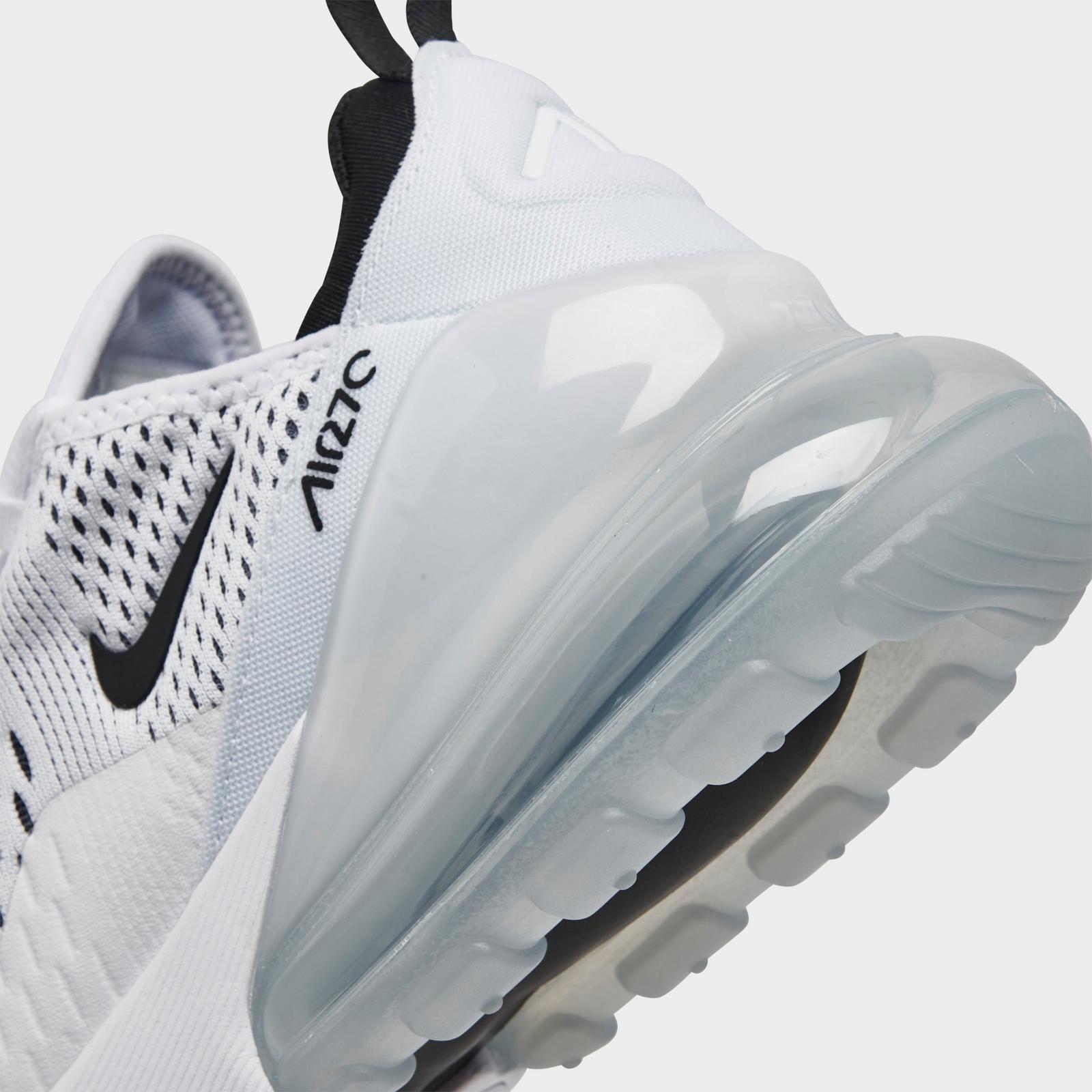 Women's Nike Air Max 270 Casual Shoes - White/Black/White