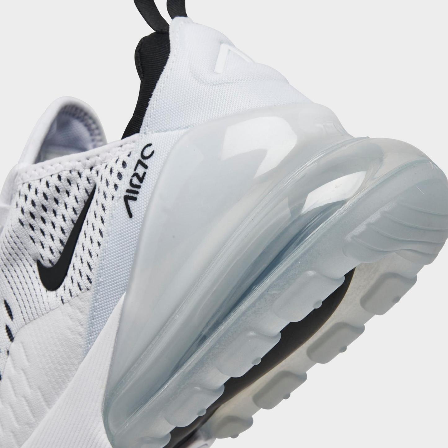 Women's Nike Air Max 270 Casual Shoes - White/Black/White