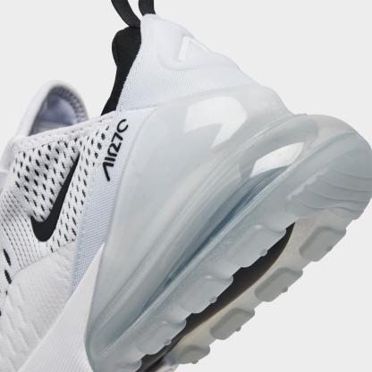 Women's Nike Air Max 270 Casual Shoes - White/Black/White