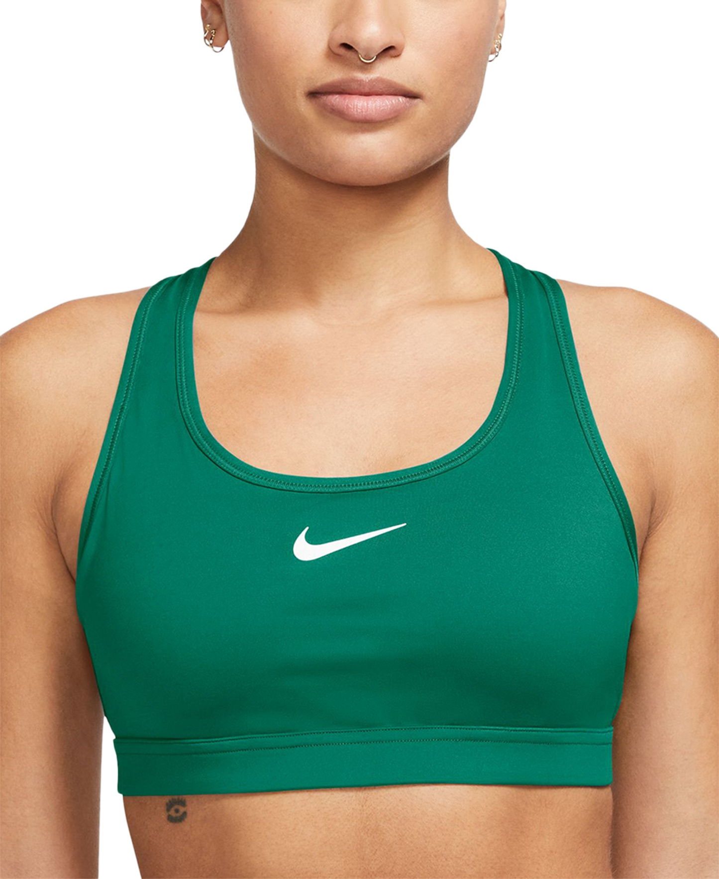 Nike Women's Swoosh Padded Sports Bra - Malachite