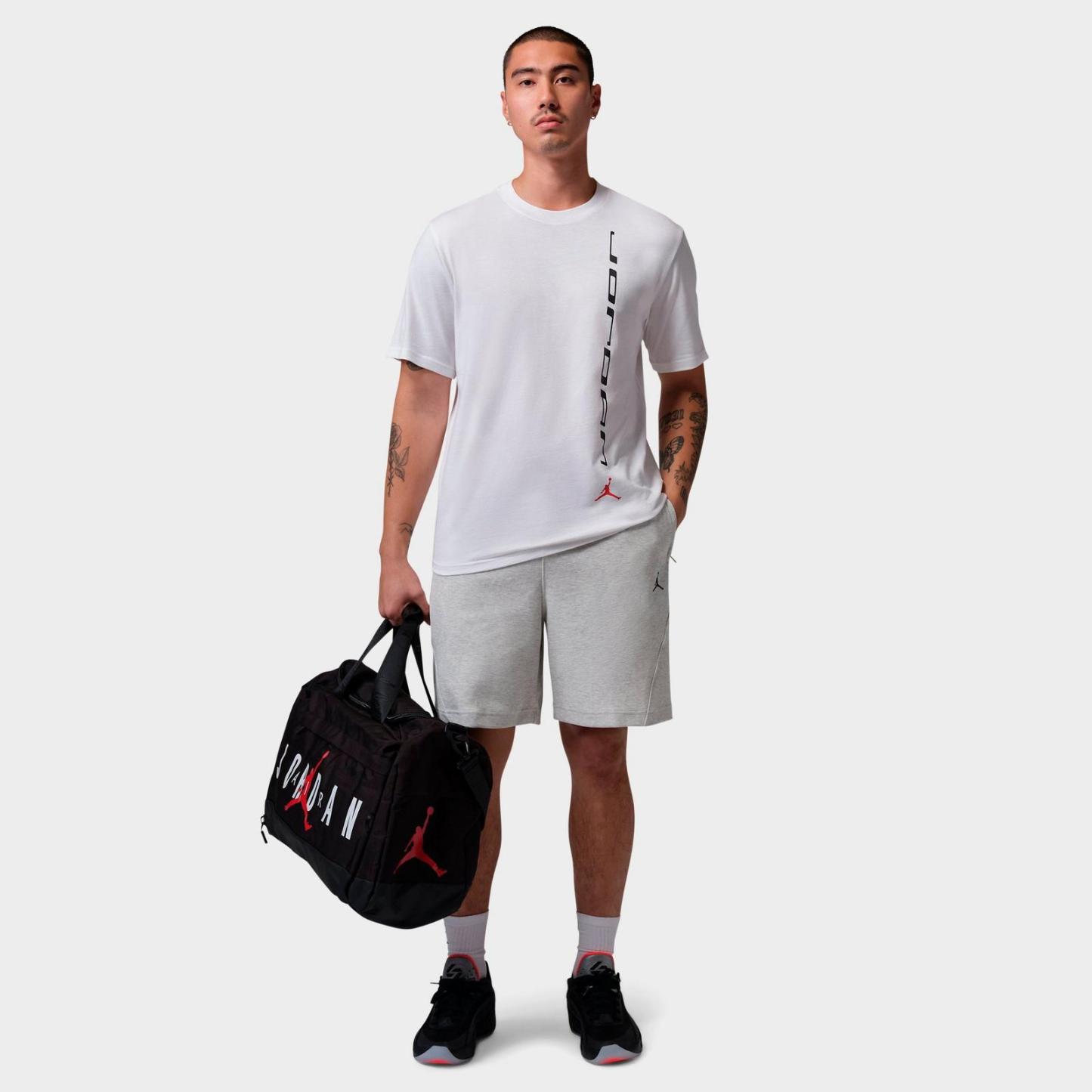 Men's Jordan Sport Hoop Fleece Shorts - Grey Heather/Pale Grey/Black - view 2