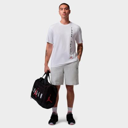 Men's Jordan Sport Hoop Fleece Shorts - Grey Heather/Pale Grey/Black - view 2