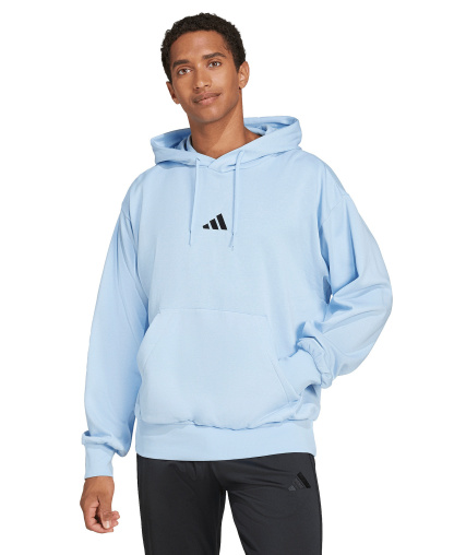 adidas Men's Essentials Feel Cozy Fleece Hoodie - Glow Blue