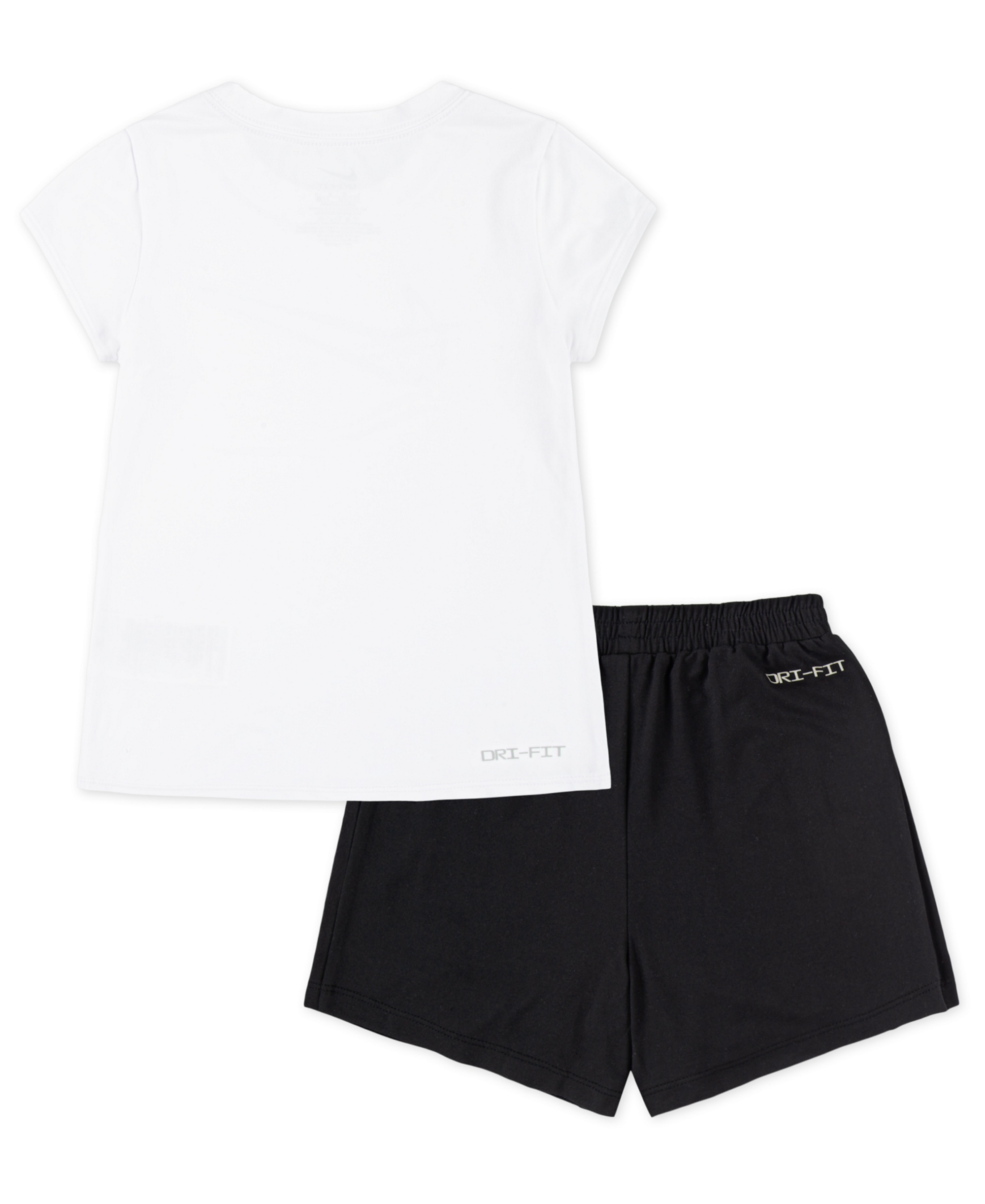 Nike Girls' 4-6X All Day Play Short-Sleeve T-Shirt and Skort, 2-Piece Set - Black/White