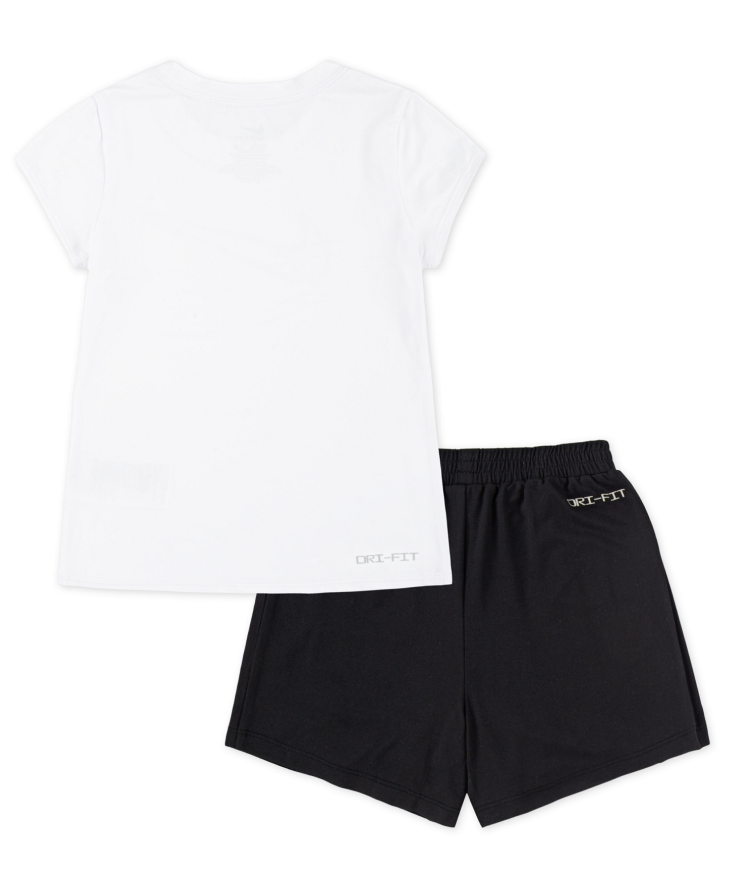 Nike Girls' 4-6X All Day Play Short-Sleeve T-Shirt and Skort, 2-Piece Set - Black/White