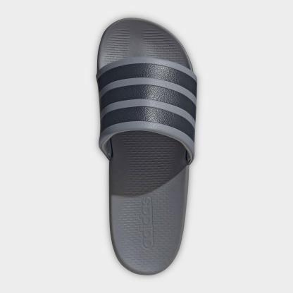 Women's adidas Adilette Comfort 2.0 Slide Sandals - Grey/Carbon/Grey Three - Top view