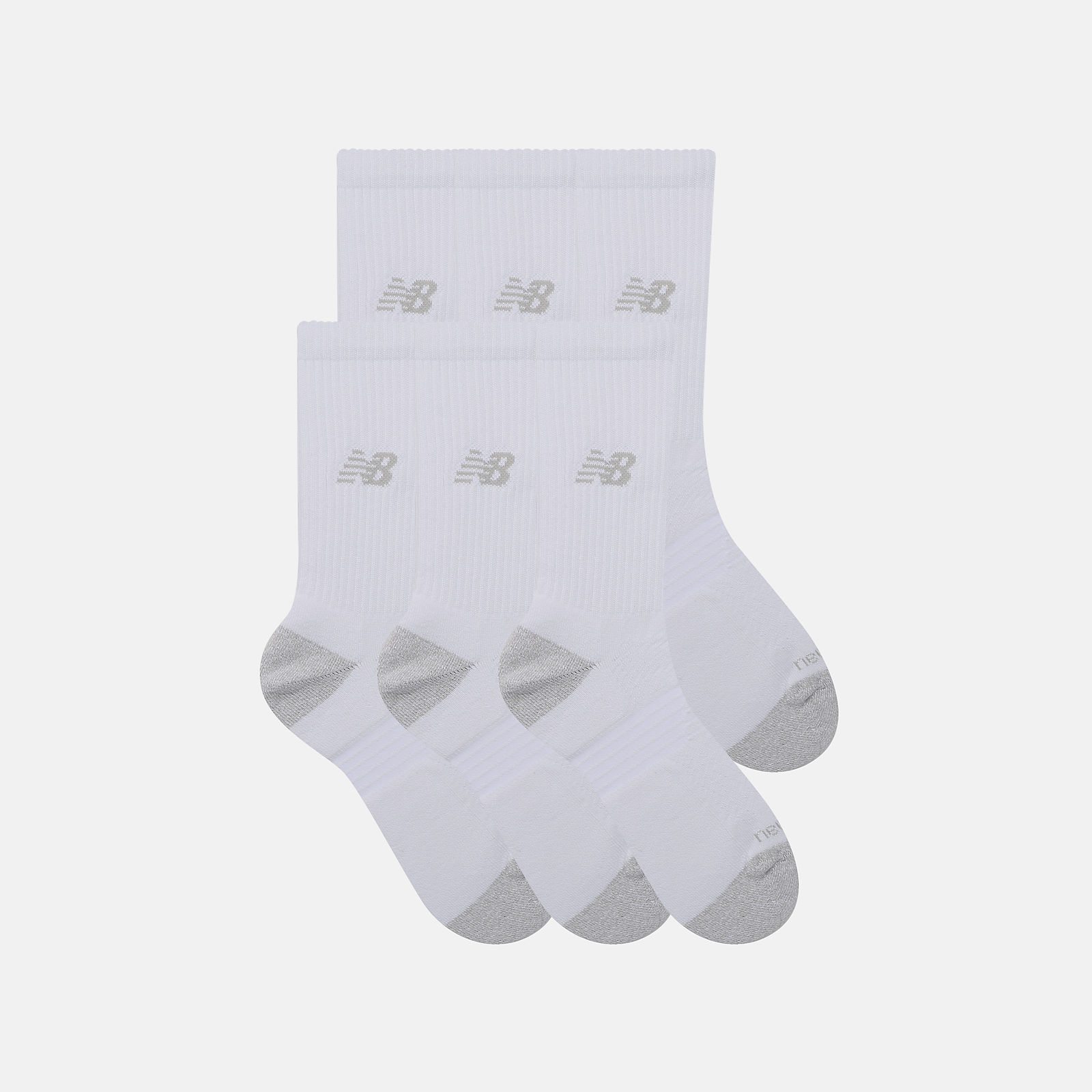 New Balance Active  Crew Socks 6 Pack, LAS65201WT
