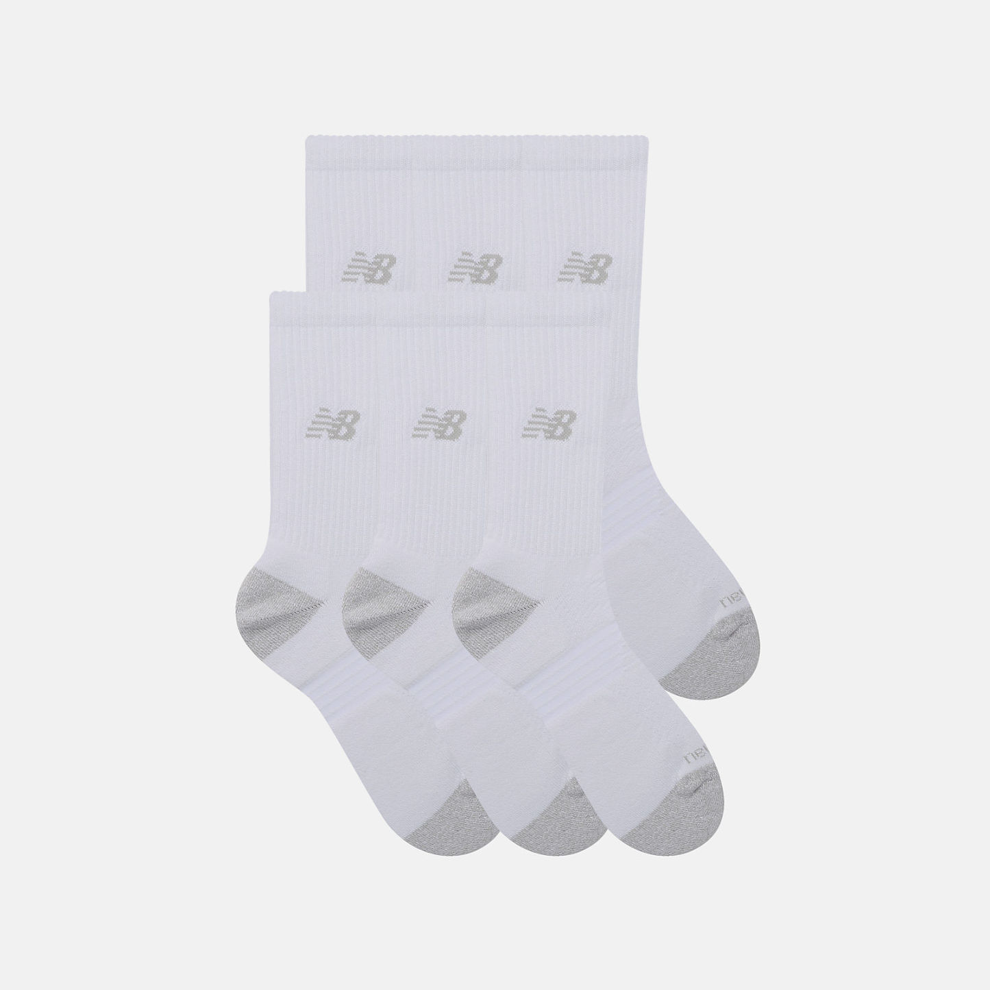 New Balance Active  Crew Socks 6 Pack, LAS65201WT