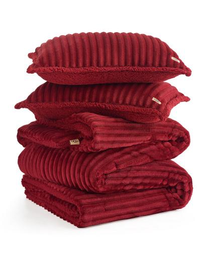 UGG® Avery Ribbed 2-Piece Comforter Set, Twin/Twin XL - Coffee Berry