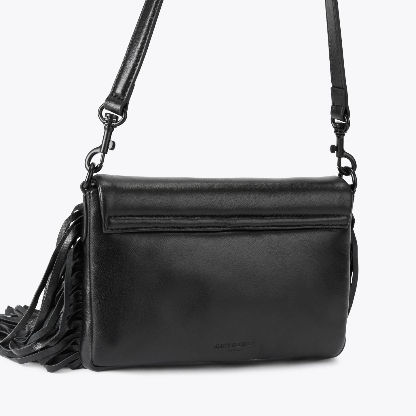 Kurt Geiger London Oxford Fringe Drench Shoulder Bag - Black - view 4