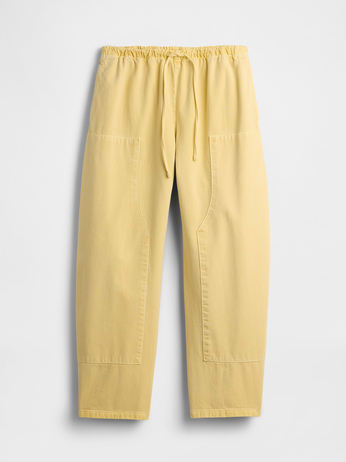 Easy Double-Knee Barrel Pants - Maize yellow