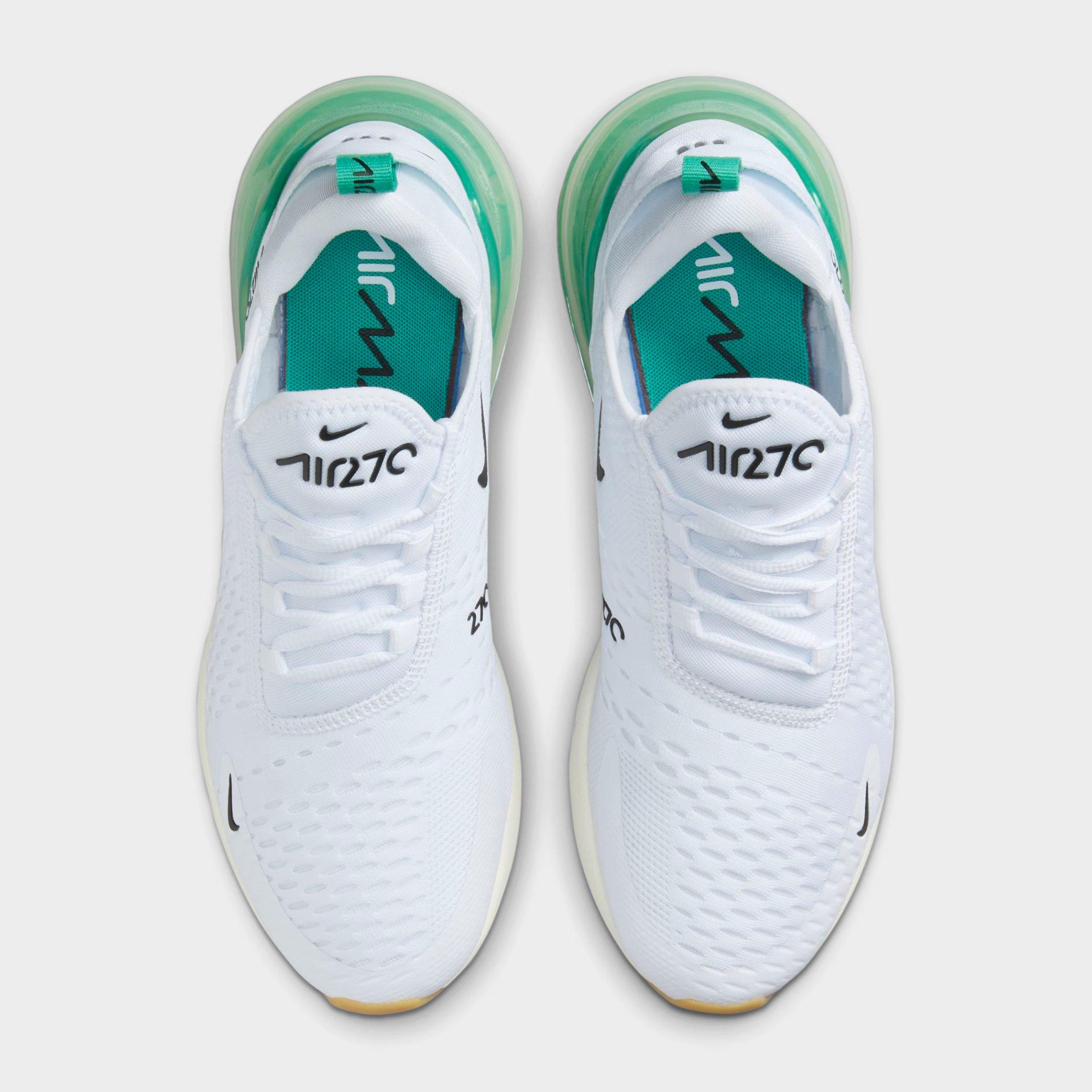 Women's Nithtke Air Max 270 Casual Shoes - Part 1 - White/Black/Summit White/Stadium Green - Top view