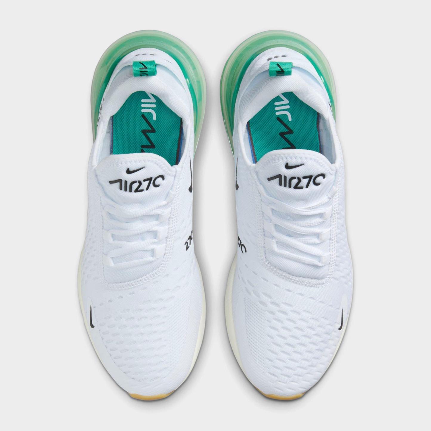 Women's Nithtke Air Max 270 Casual Shoes - Part 1 - White/Black/Summit White/Stadium Green - Top view