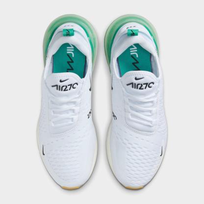 Women's Nithtke Air Max 270 Casual Shoes - Part 1 - White/Black/Summit White/Stadium Green - Top view
