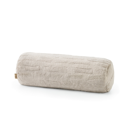 UGG® Valor Carved Faux-Fur Bolster Decorative Pillow, 8" x 26" - Clamshell