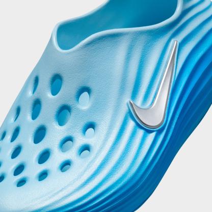 Big Kids' Nithtke ReactX Rejuven8 Recovery Casual Shoes - Glacier Blue/University Blue/Metallic Silver - Detail shot