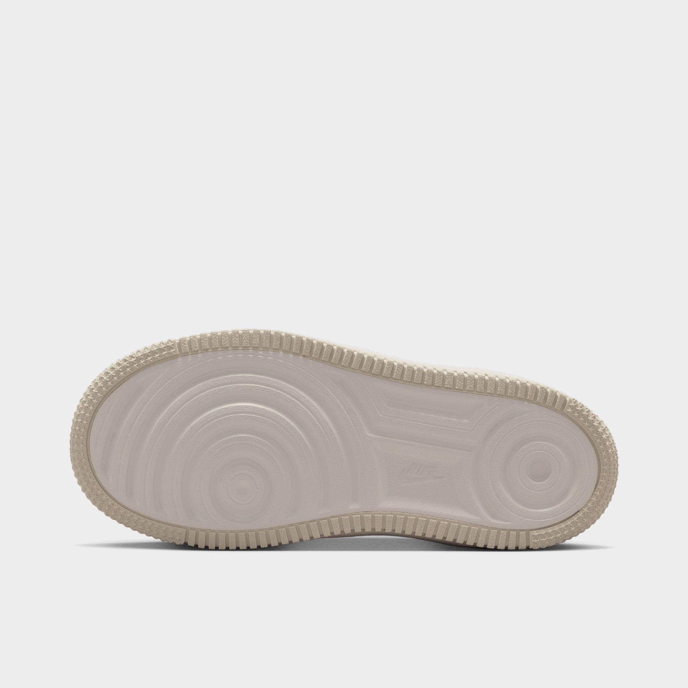 Little Kids' Nithtke Force 1 Low Casual Shoes - Light Bone/Playful Pink/Fauna Brown/Light Bone - Bottom view