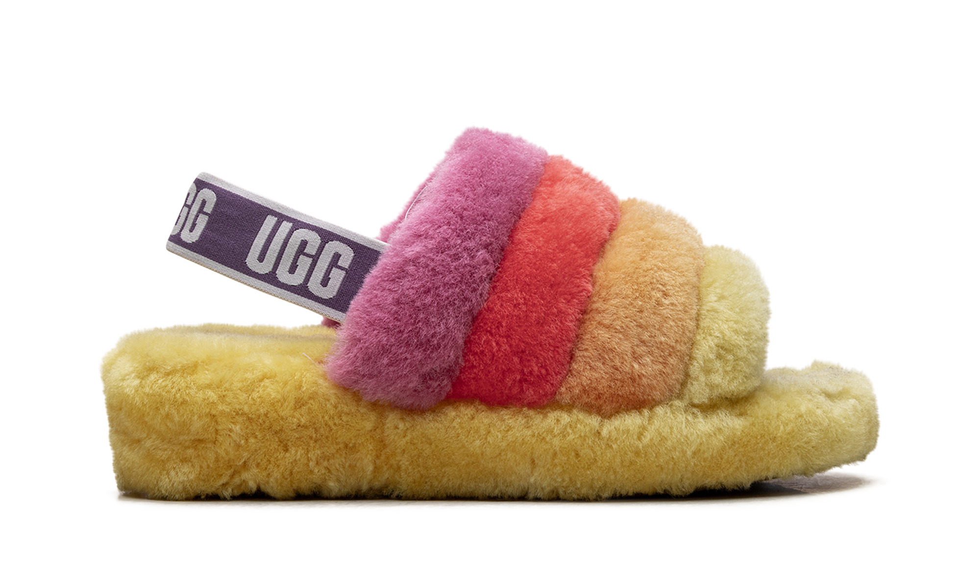 Fluff Yeah Slide WMNS "Rainbow Yellow" 1097169 PRYW - view 6
