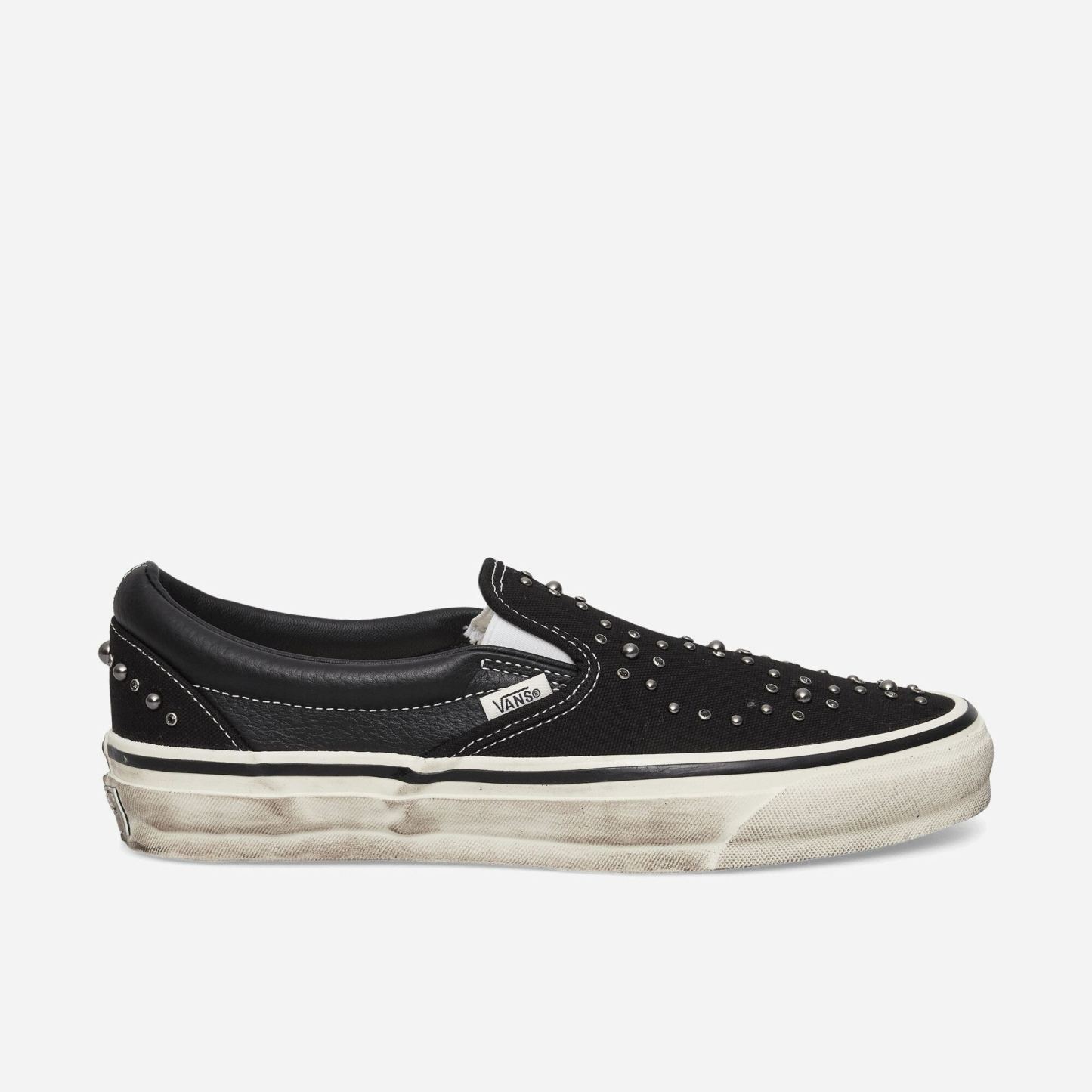 Premium Classic Slip-On Pearlized Sneakers Black