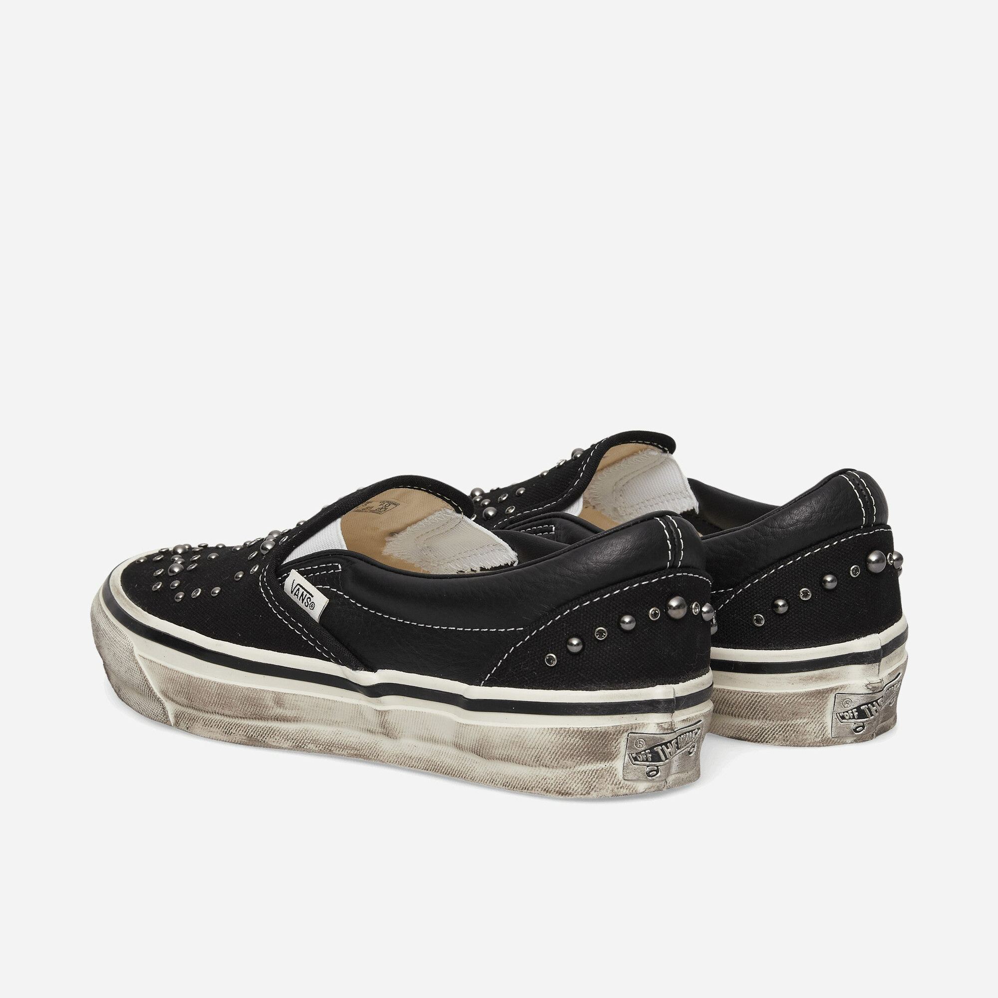 Premium Classic Slip-On Pearlized Sneakers Black