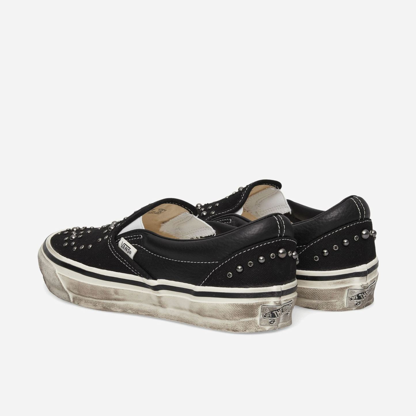 Premium Classic Slip-On Pearlized Sneakers Black