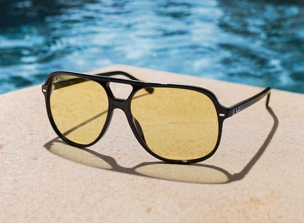 Ray-Ban Bill Summer Capsule - Frame: Black / Lens: Yellow
