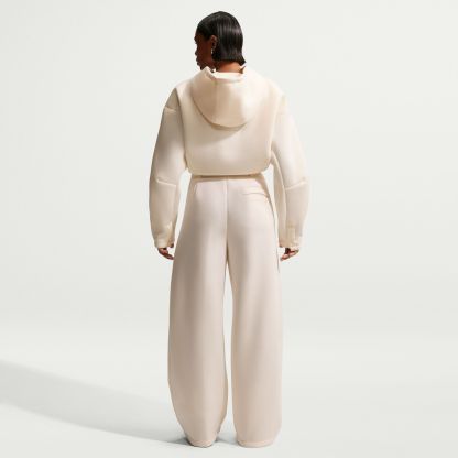 Nike Women's Sportswear Loose Mid-Rise Fleece Trousers - Chalk image 3