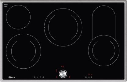 Neff T18BT16N0 Noir Intégré (placement) 80 cm Plaque avec zone à induction 9 zone(s)