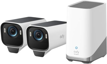 eufy Security S3 Pro (eufyCam 3 Pro), 4K Camera Surveillance WiFi exterieure sans Fil avec Panneau Solaire, Vision Nocturne MaxColor, Reconnaissance faciale IA, Stockage Local, aucuns Frais mensuels