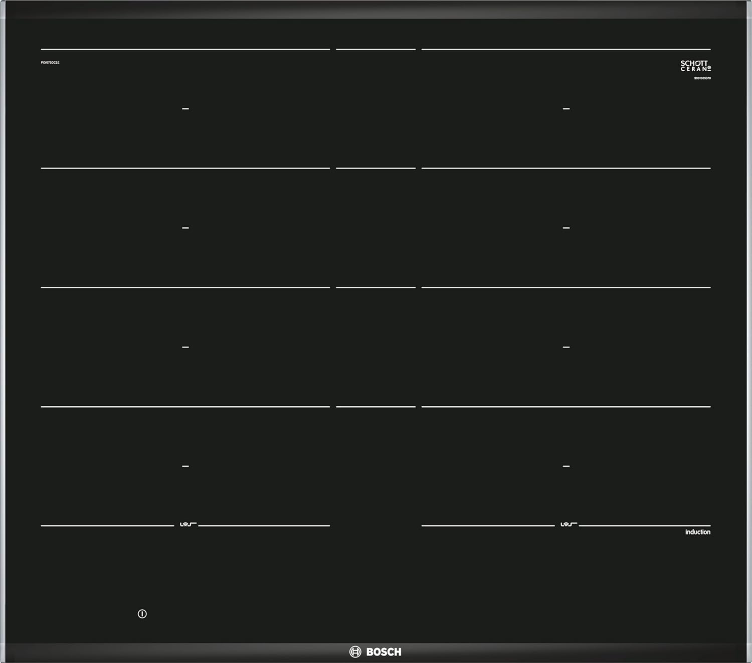 Plaque à Induction BOSCH PXY675DC1E 60 cm Noir