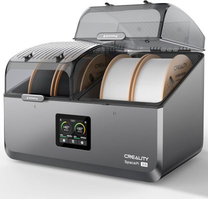 Creality SpacePi X4 Sèche-Filament avec Design à Deux Chambres jusqu'à 85 °C pour 4 bobines, Impression et séchage simultanés, déshumidification Intelligente, contrôle Tactile