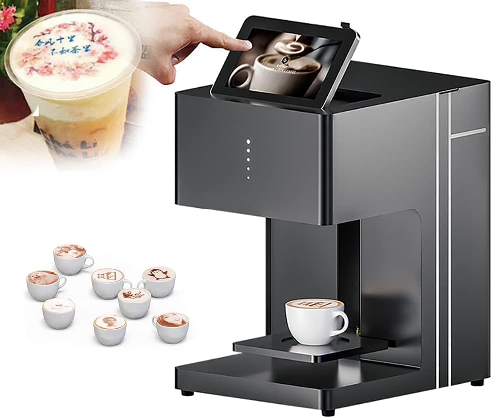 Machine D'impression De Café De Qualité Alimentaire, Imprimante 3D Latte Art Numérique Avec Écran Tactile D'impression Couleur Photo WIFI, Fabricant De Décoration Bricolage, Pour Desserts Biscuits