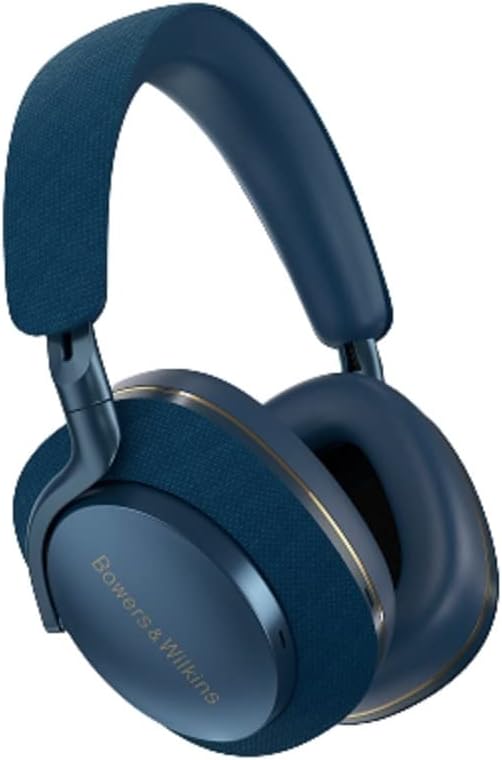Bowers & Wilkins Px7 S2 Casque Supra-auriculaire sans Fil avec Bluetooth 5.0 et Charge Rapide, 30 Heures de Lecture et Microphone intégré - Bleu