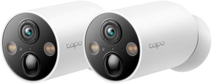 Tapo C425 2.5K 4MP Caméra de Surveillance WiFi Extérieure sans Fil Batterie 10 000mAh Lot de 2, Autonomie de 300j, AI Détection, Vision Nocturne en Couleur, IP66 Etanche, Aucune hub requis