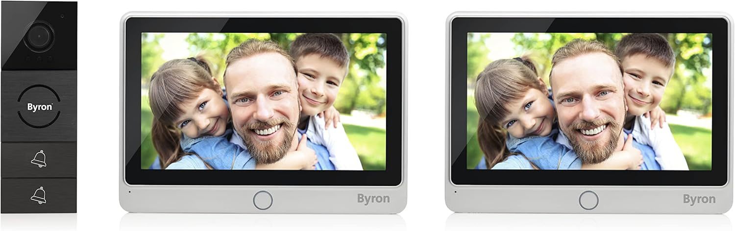 Byron DIC-24122 Interphone vidéo Filaire pour 2 logements