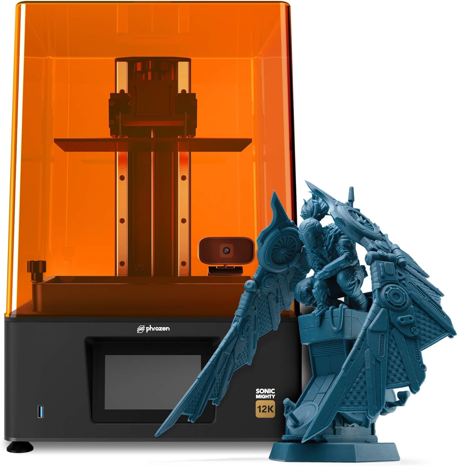 Phrozen Sonic Mighty 12K Imprimante 3D en Résine | Haute Précision 8K Monochrome 10 Pouces Écran LCD | 405nm UV Photopolymérisation en Résine | Grande Taille d'impression 218x123x235 mm