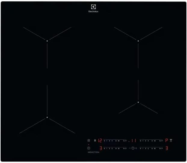 Electrolux LIL61443C Plaque à induction Série 300, 60 cm, fonction Hob2Hood, Noir