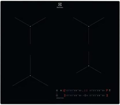 Electrolux LIL61443C Plaque à induction Série 300, 60 cm, fonction Hob2Hood, Noir