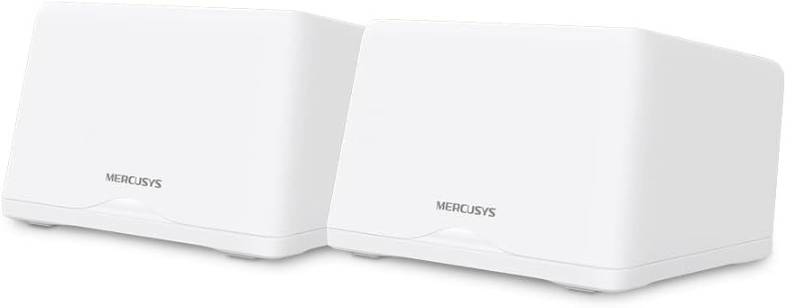MERCUSYS WiFi 7 Mesh BE9300Mbps Tri-Bande Halo H47BE(2-Pack), Couverture jusqu'à 550 m², Connecter jusqu'à 200 Appareils, 3 Ports 2.5G, Canaux 320 MHz, Easy App Control