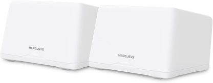 MERCUSYS WiFi 7 Mesh BE9300Mbps Tri-Bande Halo H47BE(2-Pack), Couverture jusqu'à 550 m², Connecter jusqu'à 200 Appareils, 3 Ports 2.5G, Canaux 320 MHz, Easy App Control