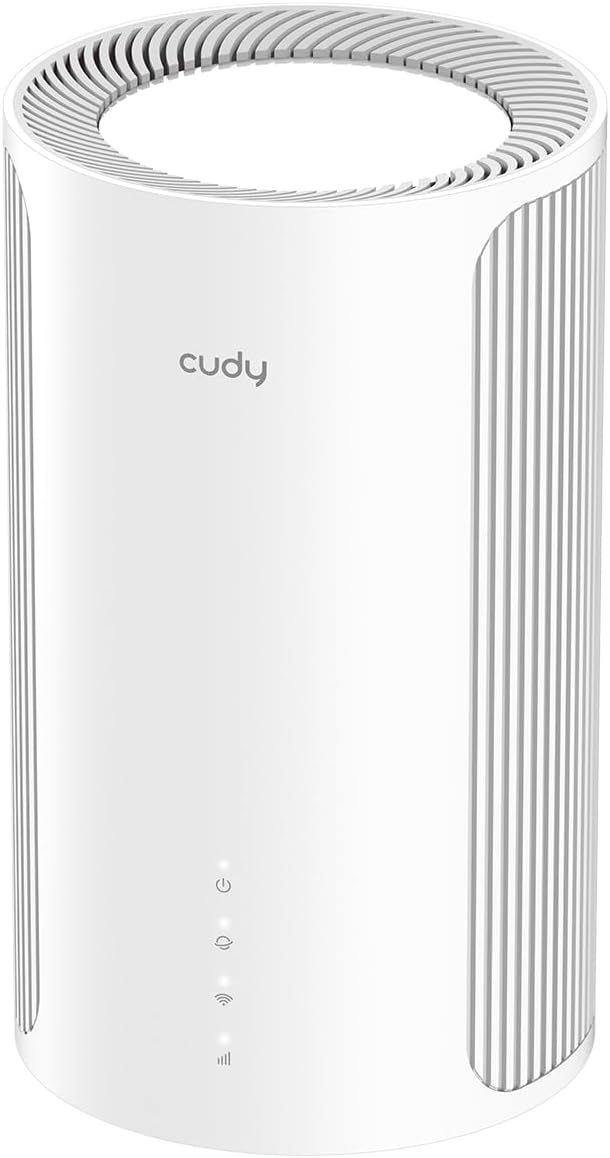 Routeur Cudy P2 5G avec emplacement pour carte SIM Débloqué SA/NSA AX3000 Wi-Fi 6 pour toute la maison, Routeur cellulaire 5G, MU-MIMO, application Mesh Cudy, support du serveur et du client VPN
