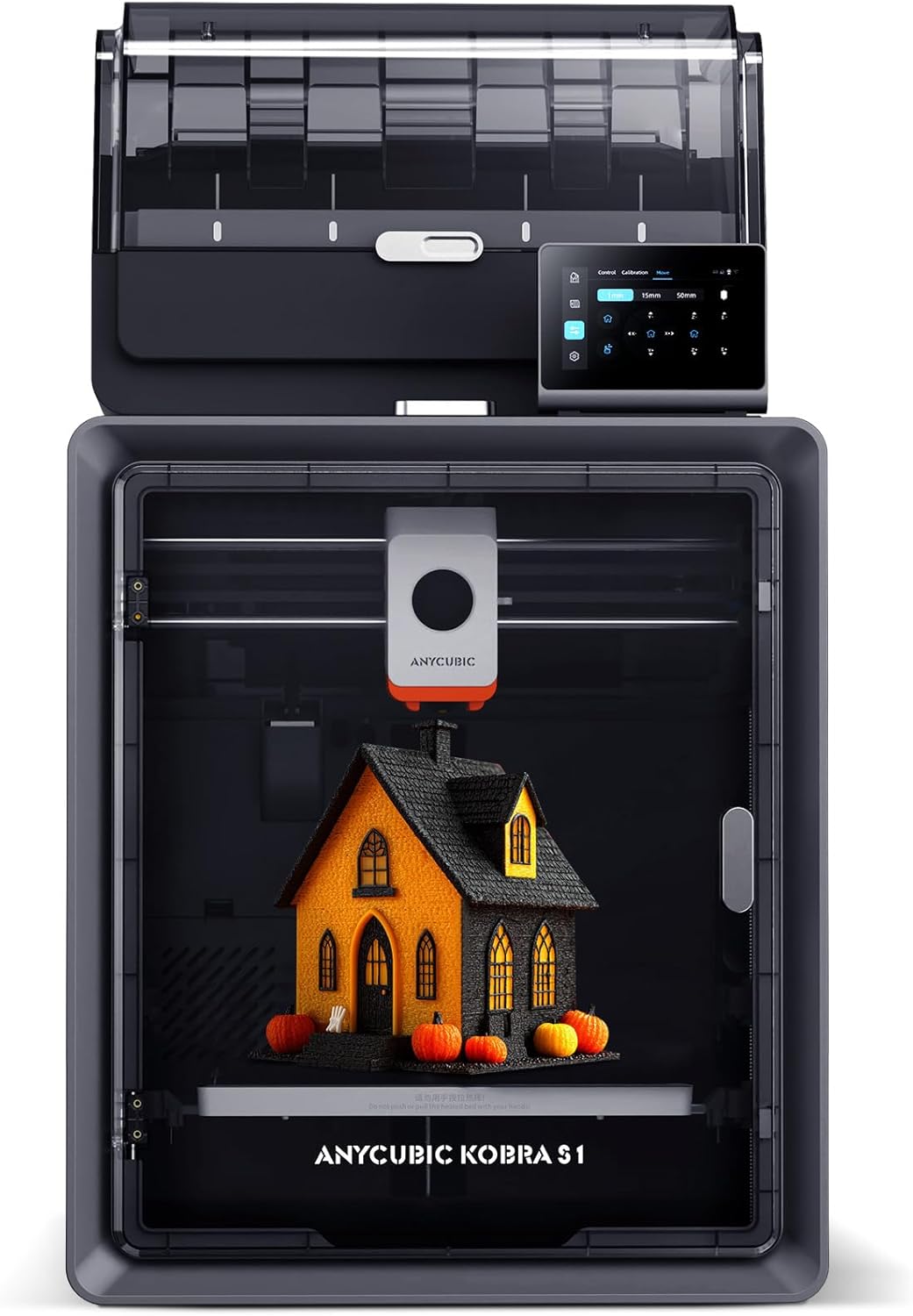 Anycubic Kobra S1 Combo,Imprimante 3D Intelligente, Multicolore Impression, 600mm/s Haute Vitesse, Construction CoreXY Fermée, Taille d'impression 250 * 250 * 250 mm