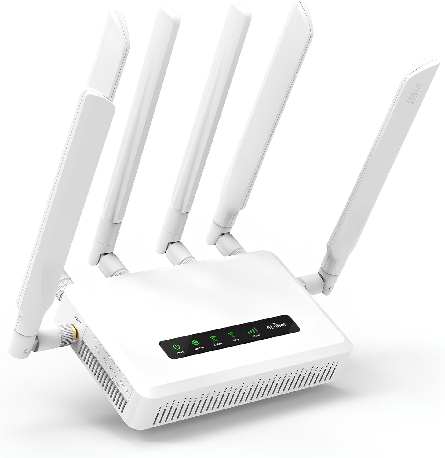 GL.iNet GL-X3000 (Spitz AX) 5G NR AX3000 Cellular Gateway Router, Wi-FI 6, Multi-WAN, & Detachable Antennas, Dual-SIM, OpenVPN & WireGuard Client/Server, OpenWrt, MU-MIMO, Secure RV Internet