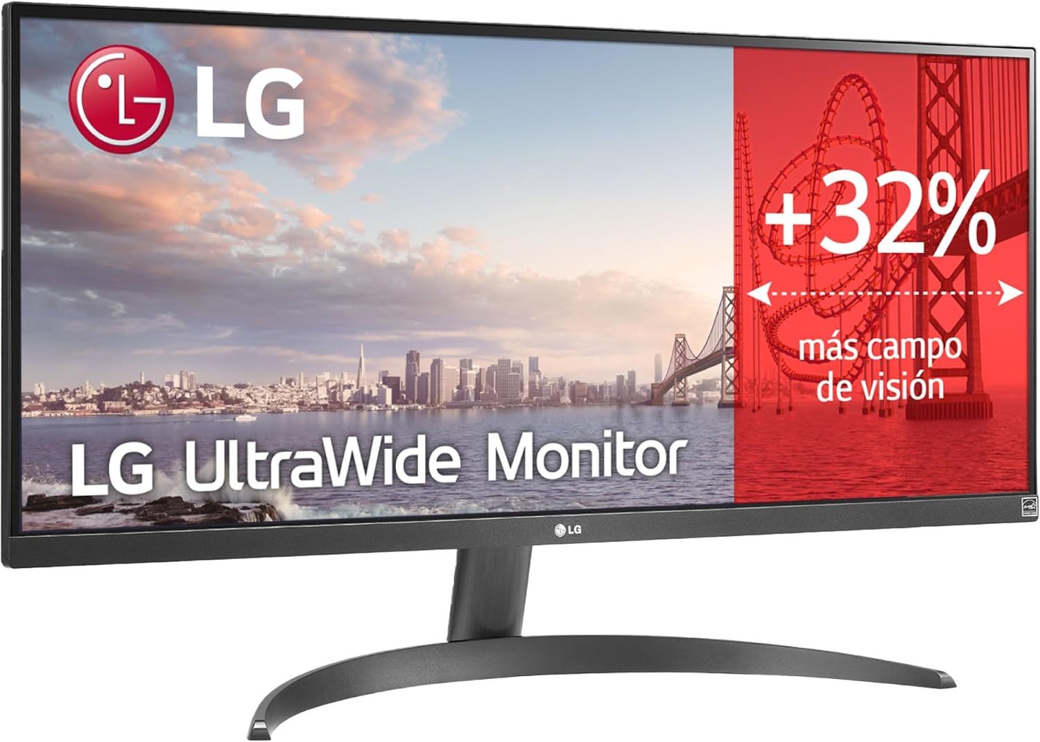 LG UltraWide 29WQ60A-B Ecran PC Ultra Large 29" - Dalle IPS résolution UWFHD (2560x1080), 5ms GtG 100Hz, HDR 10, sRGB 99 pour cent, AMD FreeSync, inclinable, USB-C, Haut-parleurs intégrés