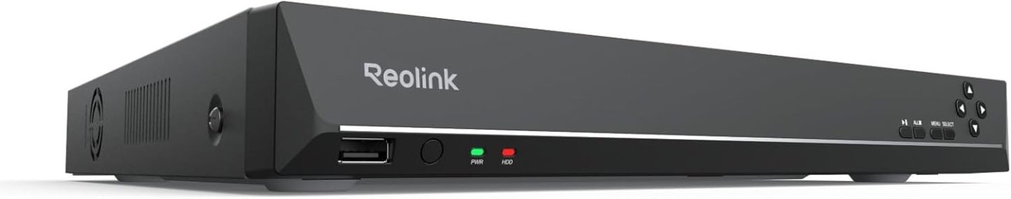Reolink NVR à 36 Canaux, 3 Baies HDD sans HDD Inclus, Capacité de Stockage 48 to, Supporte Caméras IP Reolink 16MP/12MP/4K/5MP/4MP HD Enregistrement Continu 24/7, Système d'Alarme O/I intégré, RLN36